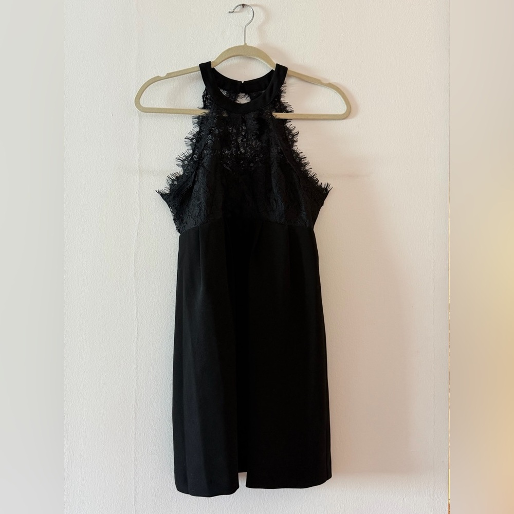 BCBGeneration Black Lace Detail Dress
